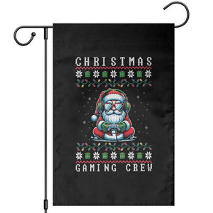 Santa Claus Gamer Garden Flag Christmas Gmaing Crew TS14 Black Print Your Wear