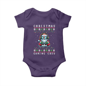 Santa Claus Gamer Baby Onesie Christmas Gmaing Crew TS14 Purple Print Your Wear