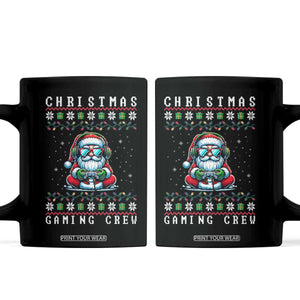 Santa Claus Gamer Coffee Mug Christmas Gmaing Crew TS14 Black Print Your Wear