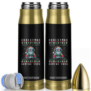 Santa Claus Gamer Bullet Tumbler Christmas Gmaing Crew TS14 Black Print Your Wear