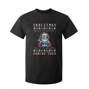 Santa Claus Gamer T Shirt For Kid Christmas Gmaing Crew TS14 Black Print Your Wear
