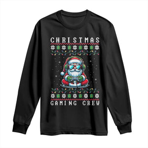 Santa Claus Gamer Long Sleeve Shirt Christmas Gmaing Crew TS14 Black Print Your Wear
