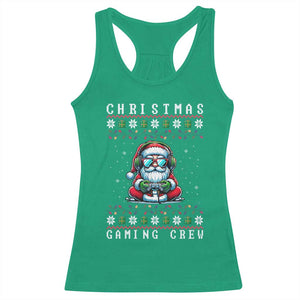 Santa Claus Gamer Racerback Tank Top Christmas Gmaing Crew TS14 Irish Green Print Your Wear