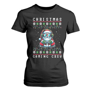 Santa Claus Gamer T Shirt For Women Christmas Gmaing Crew TS14 Black Print Your Wear