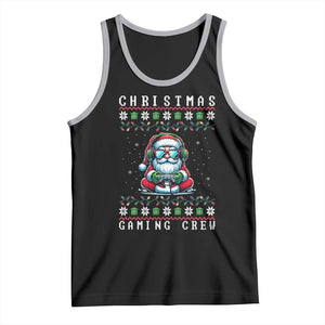 Santa Claus Gamer Tank Top Christmas Gmaing Crew TS14 Black Athletic Heather Print Your Wear