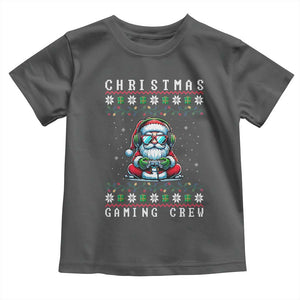 Santa Claus Gamer Toddler T Shirt Christmas Gmaing Crew TS14 Dark Heather Print Your Wear