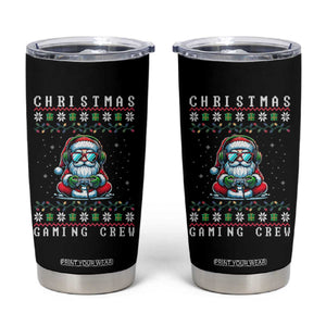 Santa Claus Gamer Tumbler Cup Christmas Gmaing Crew TS14 Black Print Your Wear