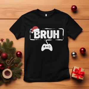 Funny Gaming Christmas T Shirt Gamer Bruh Video Game TS14 Black Print Your Wear