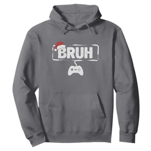 Funny Gaming Christmas Hoodie Gamer Bruh Video Game TS14 Charcoal Print Your Wear
