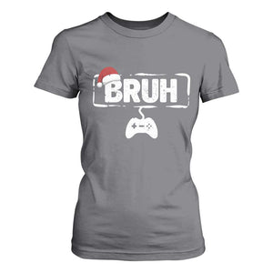 Funny Gaming Christmas T Shirt For Women Gamer Bruh Video Game TS14 Charcoal Print Your Wear