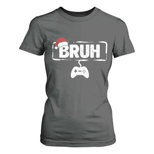 Funny Gaming Christmas T Shirt For Women Gamer Bruh Video Game TS14 Dark Heather Print Your Wear