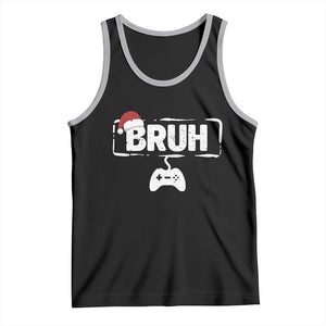 Funny Gaming Christmas Tank Top Gamer Bruh Video Game TS14 Black Athletic Heather Print Your Wear