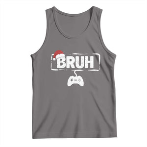 Funny Gaming Christmas Tank Top Gamer Bruh Video Game TS14 Deep Heather Print Your Wear
