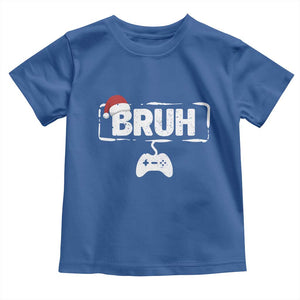 Funny Gaming Christmas Toddler T Shirt Gamer Bruh Video Game TS14 Royal Blue Print Your Wear