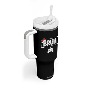 Funny Gaming Christmas Tumbler With Handle Gamer Bruh Video Game TS14 Print Your Wear