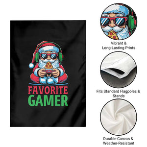Funny Santa Gamer Christmas Garden Flag TS14 Print Your Wear