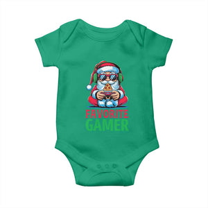 Funny Santa Gamer Christmas Baby Onesie TS14 Irish Green Print Your Wear
