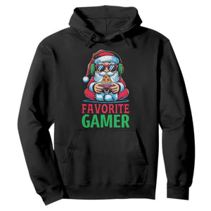 Funny Santa Gamer Christmas Hoodie TS14 Black Print Your Wear