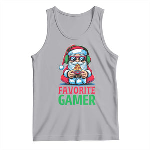 Funny Santa Gamer Christmas Tank Top TS14 Athletic Heather Print Your Wear