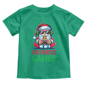 Funny Santa Gamer Christmas Toddler T Shirt TS14 Irish Green Print Your Wear