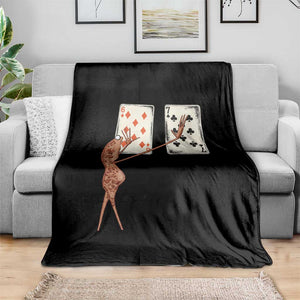 67 Marcus The Worm Poker Game Throw Blanket Funny Six Seven Meme Playing Cards TS14 Print Your Wear