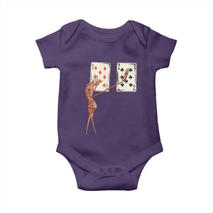 67 Marcus The Worm Poker Game Baby Onesie Funny Six Seven Meme Playing Cards TS14 Purple Print Your Wear