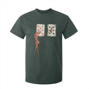 67 Marcus The Worm Poker Game T Shirt For Kid Funny Six Seven Meme Playing Cards TS14 Dark Forest Green Print Your Wear