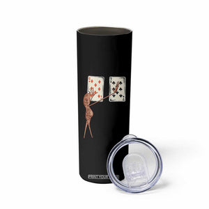 67 Marcus The Worm Poker Game Skinny Tumbler Funny Six Seven Meme Playing Cards TS14 Print Your Wear