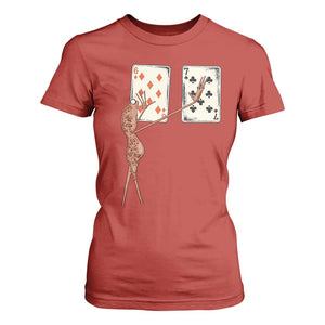 67 Marcus The Worm Poker Game T Shirt For Women Funny Six Seven Meme Playing Cards TS14 Red Print Your Wear