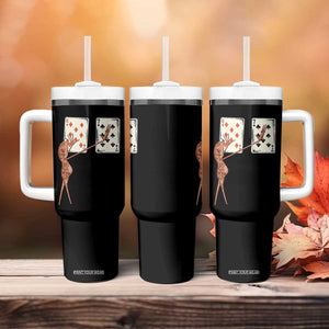 67 Marcus The Worm Poker Game Tumbler With Handle Funny Six Seven Meme Playing Cards TS14 Print Your Wear