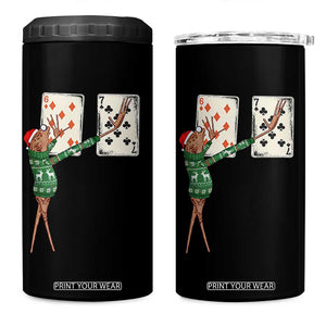 67 Marcus The Worm Poker Game Christmas 4 in 1 Can Cooler Tumbler Funny Six Seven Meme Playing Cards Holiday Vibe TS14 One Size: 16 oz Black Print Your Wear