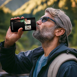 67 Marcus The Worm Poker Game Christmas 4 in 1 Can Cooler Tumbler Funny Six Seven Meme Playing Cards Holiday Vibe TS14 Print Your Wear