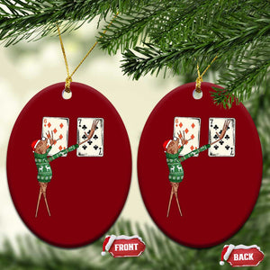 67 Marcus The Worm Poker Game Christmas Ceramic Ornament Funny Six Seven Meme Playing Cards Holiday Vibe TS14 Print Your Wear