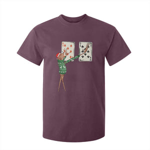 67 Marcus The Worm Poker Game Christmas T Shirt For Kid Funny Six Seven Meme Playing Cards Holiday Vibe TS14 Maroon Print Your Wear