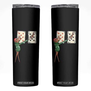67 Marcus The Worm Poker Game Christmas Skinny Tumbler Funny Six Seven Meme Playing Cards Holiday Vibe TS14 Black Print Your Wear