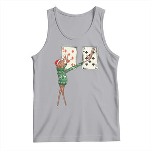67 Marcus The Worm Poker Game Christmas Tank Top Funny Six Seven Meme Playing Cards Holiday Vibe TS14 Athletic Heather Print Your Wear