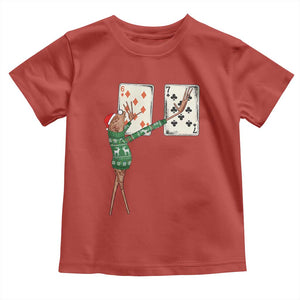 67 Marcus The Worm Poker Game Christmas Toddler T Shirt Funny Six Seven Meme Playing Cards Holiday Vibe TS14 Red Print Your Wear