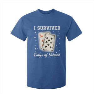 I Survived 67 Days Of School T Shirt For Kid Playing Cards Meme TS14 Royal Blue Print Your Wear