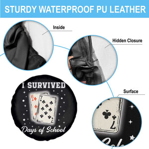 I Survived 67 Days Of School Spare Tire Cover Playing Cards Meme TS14 Print Your Wear