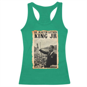 Martin Luther King Jr MLK Day Racerback Tank Top TS14 Irish Green Print Your Wear