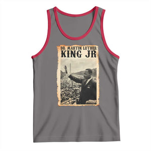 Martin Luther King Jr MLK Day Tank Top TS14 Deep Heather Red Print Your Wear