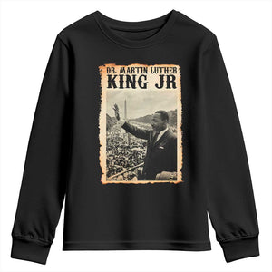Martin Luther King Jr MLK Day Youth Sweatshirt TS14 Black Print Your Wear