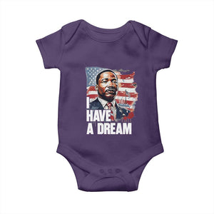Martin Luther King Jr Baby Onesie I Have A Dream TS14 Purple Print Your Wear
