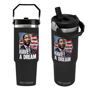 Martin Luther King Jr Flip Straw Tumbler I Have A Dream TS14 One Size: 30 oz Black Print Your Wear