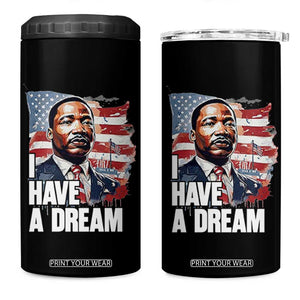 Martin Luther King Jr 4 in 1 Can Cooler Tumbler I Have A Dream TS14 One Size: 16 oz Black Print Your Wear