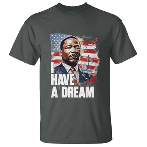 Martin Luther King Jr T Shirt I Have A Dream TS14 Dark Heather Print Your Wear