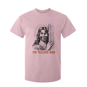Funny Jesus Christian Meme T Shirt For Kid I Am Telling Dad TS14 Light Pink Print Your Wear