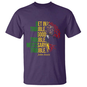 John Lewis Quote Civil Rights T Shirt Get in Good Necessary Trouble TS14 Purple Print Your Wear