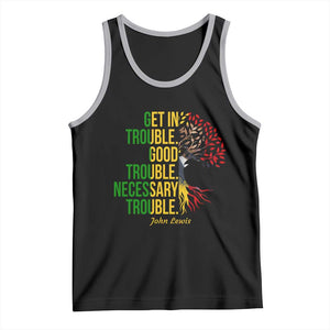 John Lewis Quote Civil Rights Tank Top Get in Good Necessary Trouble TS14 Black Athletic Heather Print Your Wear