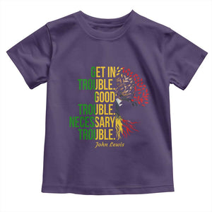 John Lewis Quote Civil Rights Toddler T Shirt Get in Good Necessary Trouble TS14 Purple Print Your Wear